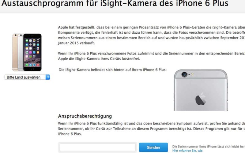 Apple plus kamera