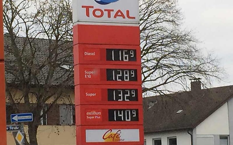 Benzinpreise2014