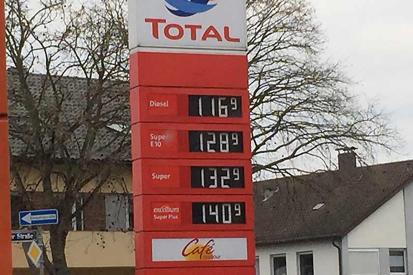 Benzinpreise2014