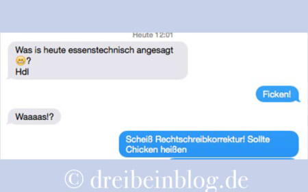 Wenn die Rechtschreibkorrektur gnadenlos zuschlägt