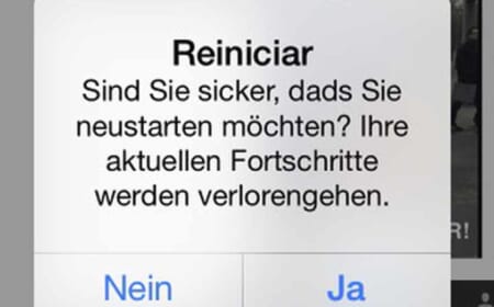 Wenn die Lokalisierung in die Hose geht