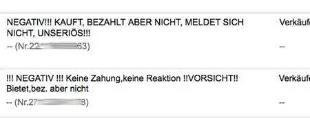 Das kommt davon!