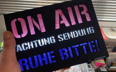 ON AIR Schild selbstgemacht – 3D-Drucker