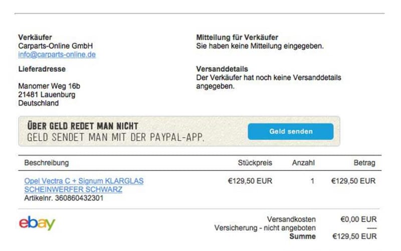 Paypal betrug header