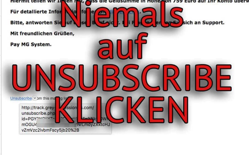 unsubscribe